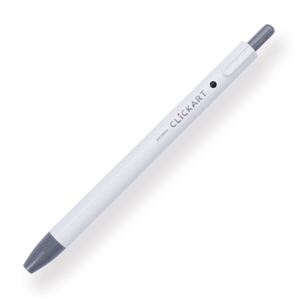 Zebra Clickart Retractable Sign Pen - 0.6 mm - Gray - Stationery Pal