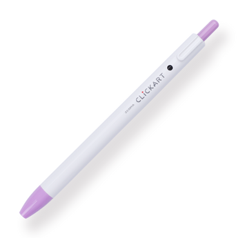 Zebra Clickart Retractable Sign Pen - 0.6 mm - Lavender - Stationery Pal