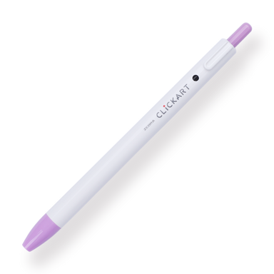 Zebra Clickart Retractable Sign Pen - 0.6 mm - Lavender - Stationery Pal