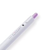 Zebra Clickart Retractable Sign Pen - 0.6 mm - Lavender - Stationery Pal