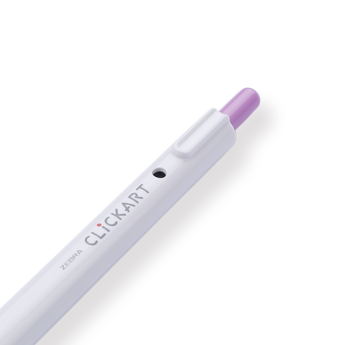 Zebra Clickart Retractable Sign Pen - 0.6 mm - Lavender - Stationery Pal