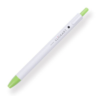 Zebra Clickart Retractable Sign Pen - 0.6 mm - Light Green - Stationery Pal