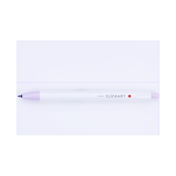 Zebra Clickart Retractable Sign Pen - 0.6 mm - Lilac - Stationery Pal