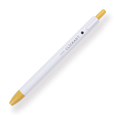 Zebra Clickart Retractable Sign Pen - 0.6 mm - Marigold - Stationery Pal