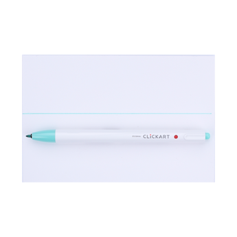 Zebra Clickart Retractable Sign Pen - 0.6 mm - Mint Green - Stationery Pal