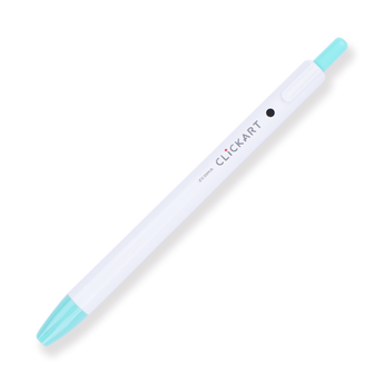 Zebra Clickart Retractable Sign Pen - 0.6 mm - Mint Green - Stationery Pal