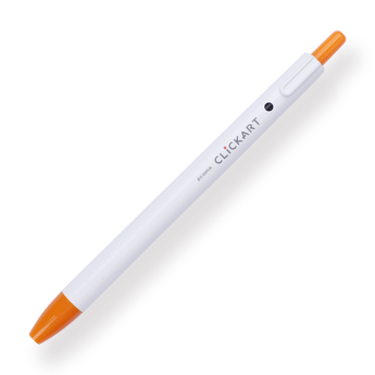 Zebra Clickart Retractable Sign Pen - 0.6 mm - Orange - Stationery Pal