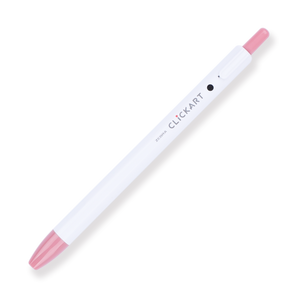 Zebra Clickart Retractable Sign Pen - 0.6 mm - Pale Rose - Stationery Pal