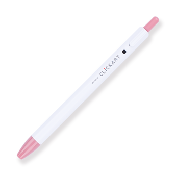 Zebra Clickart Retractable Sign Pen - 0.6 mm - Pale Rose - Stationery Pal