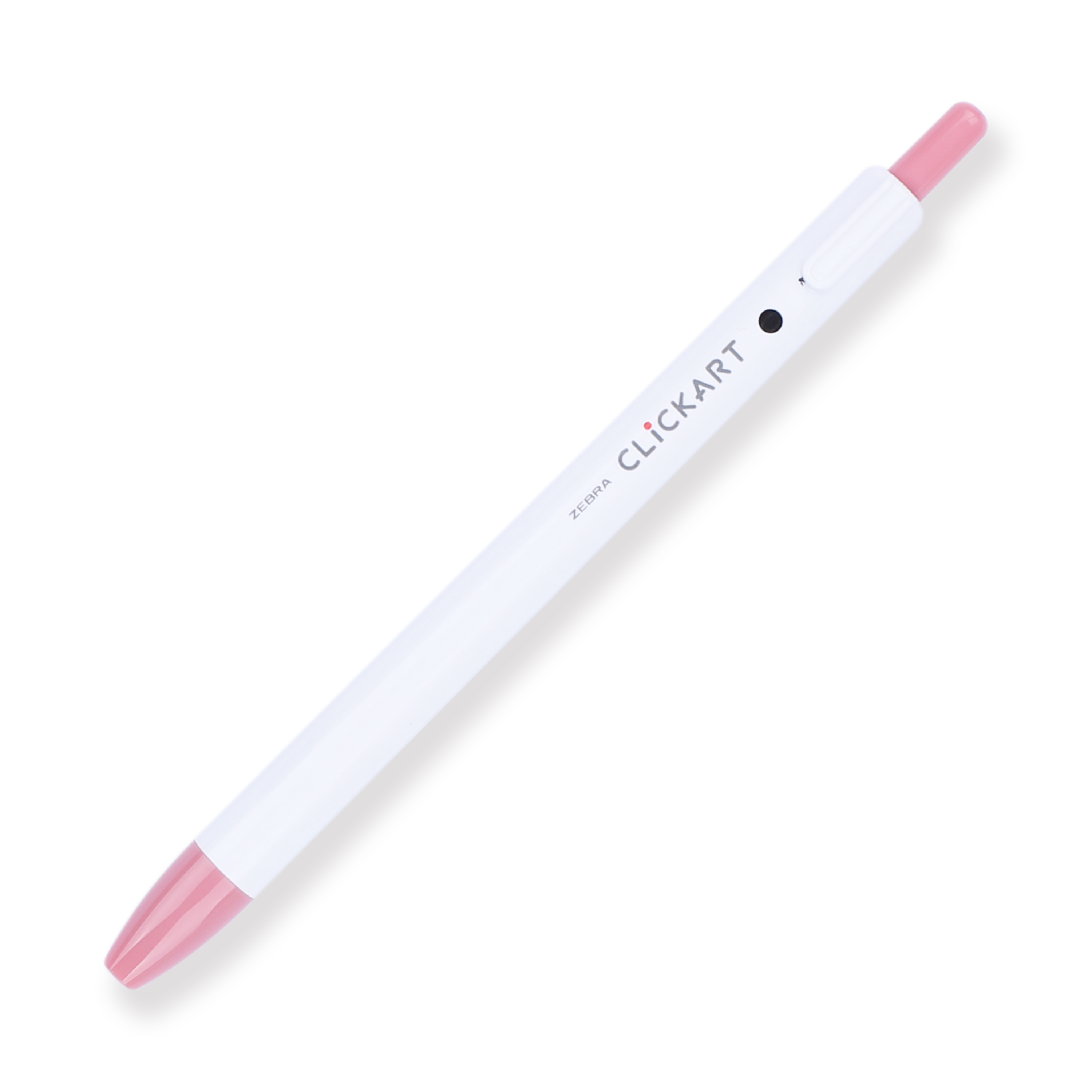 Zebra Clickart Retractable Sign Pen - 0.6 mm - Pale Rose - Stationery Pal