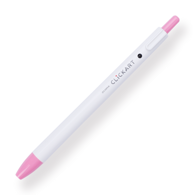 Zebra Clickart Retractable Sign Pen - 0.6 mm - Pink - Stationery Pal