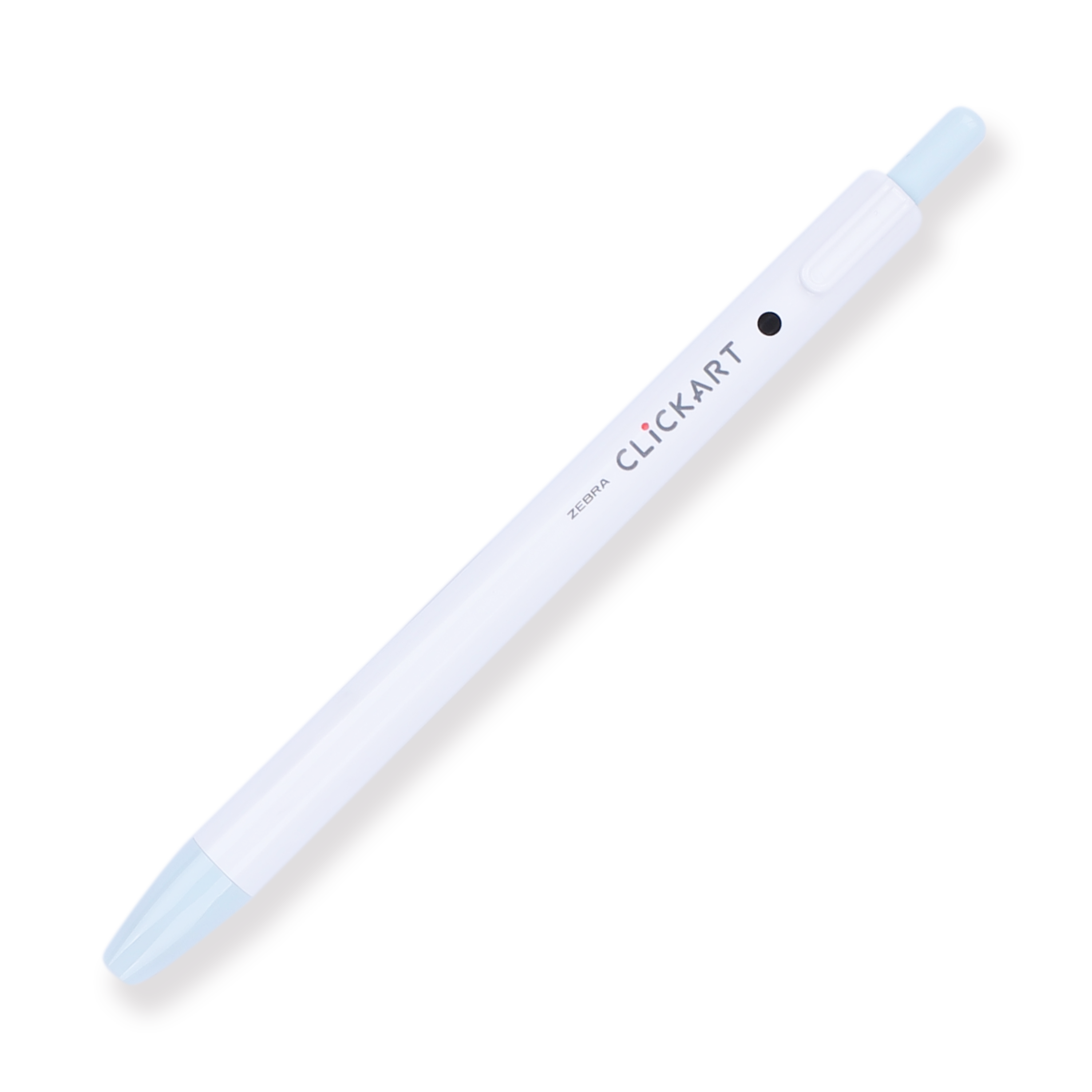 Zebra Clickart Retractable Sign Pen - 0.6 mm - Powder Blue - Stationery Pal