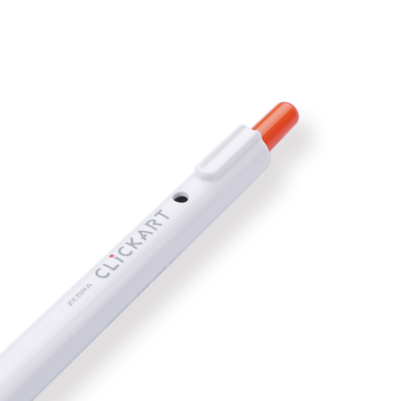 Zebra Clickart Retractable Sign Pen - 0.6 mm - Red Orange - Stationery Pal