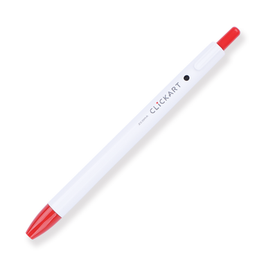 Zebra Clickart Retractable Sign Pen - 0.6 mm - Red - Stationery Pal
