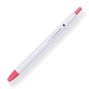 Zebra Clickart Retractable Sign Pen - 0.6 mm - Salmon Pink - Stationery Pal