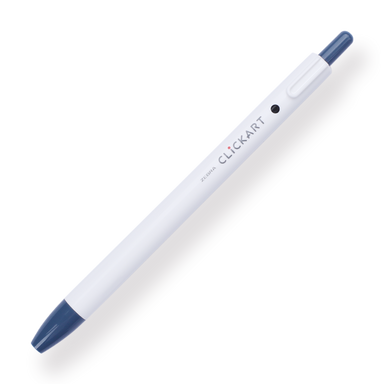 Zebra Clickart Retractable Sign Pen - 0.6 mm - Smoky Blue - Stationery Pal