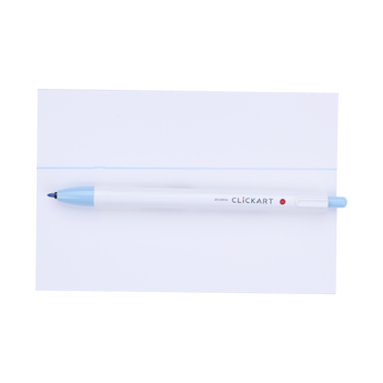 Zebra Clickart Retractable Sign Pen - 0.6 mm - Soda Blue - Stationery Pal