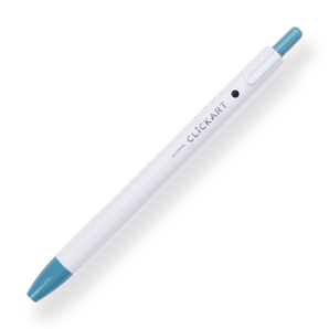 Zebra Clickart Retractable Sign Pen - 0.6 mm - Turquoise Blue - Stationery Pal