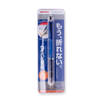 Zebra DelGuard Mechanical Pencil - 0.5 mm - Blue - Stationery Pal