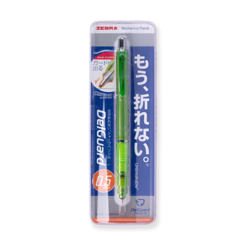 Zebra DelGuard Mechanical Pencil - 0.5 mm - Green - Stationery Pal