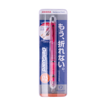 Zebra DelGuard Mechanical Pencil - 0.5 mm - Pink - Stationery Pal