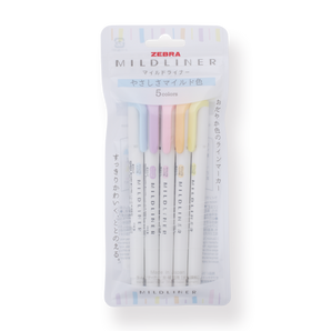 Zebra Mildliner Double-Sided Highlighter - 2022 Gentle Color New Set - Stationery Pal