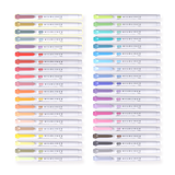 Zebra Mildliner Double-Sided Highlighter (with New 2025 Colors!) - 40 Color Set with Case - Stationery Pal