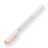 Zebra Mildliner Double-Sided Highlighter - Fine  Bold - Mild Apricot