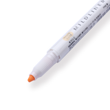 Zebra Mildliner Double-Sided Highlighter - Fine / Bold - Mild Honey Orange - Stationery Pal