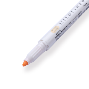 Zebra Mildliner Double-Sided Highlighter - Fine / Bold - Mild Honey Orange - Stationery Pal