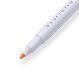 Zebra Mildliner Double-Sided Highlighter - Fine / Bold - Mild Honey Orange - Stationery Pal