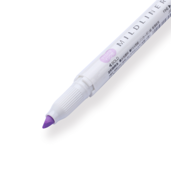 Zebra Mildliner Double-Sided Highlighter - Fine / Bold - Mild Lilac - Stationery Pal