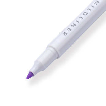 Zebra Mildliner Double-Sided Highlighter - Fine / Bold - Mild Violet - Stationery Pal