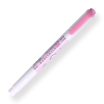 Zebra Mildliner Double-Sided Highlighter Limited Edition - Fine / Bold - Chiikawa - Mild Pink - Stationery Pal