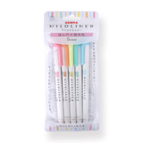 Zebra Mildliner Double-Sided Highlighter Set - Fine / Bold - Fluorescent Set - Stationery Pal