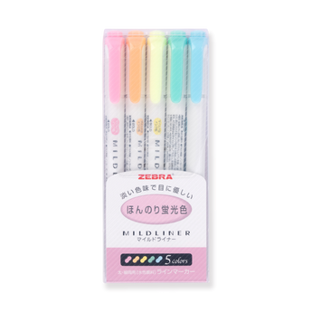 Zebra Pen Mildliner Double Ended Highlighter Set, brede en fijne punttips, diverse verfrissende en vriendelijke inktkleuren, 10-pack (78501 Zebra Pen Mildliner Double Ended Highlighter Set, brede en fijne punttips, diverse verfrissende en vriendelijke inktkleuren, 10-pack (78501