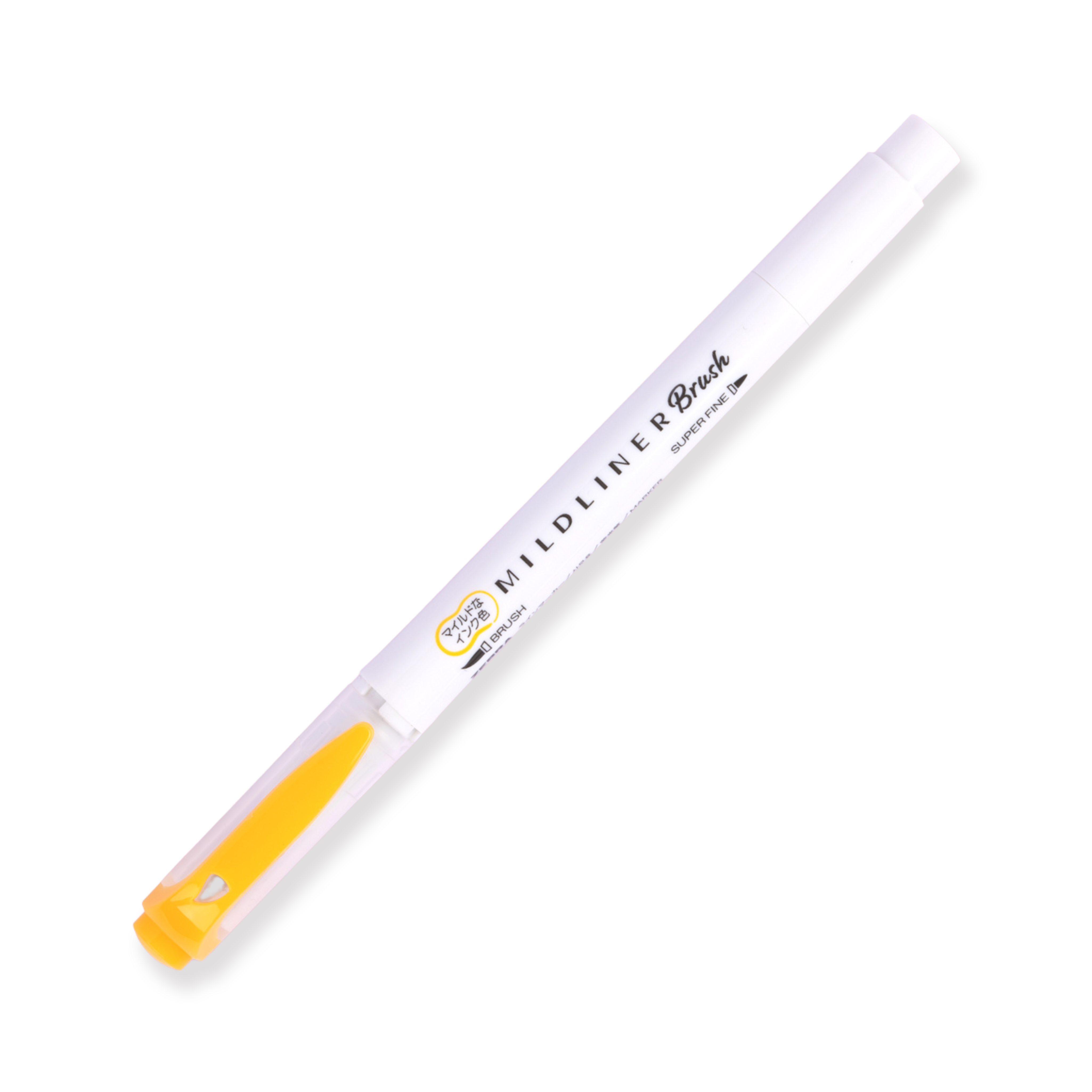 Zebra Mildliner Pinselstift mit zwei Enden – Pinsel / Fein – Mildes Gold