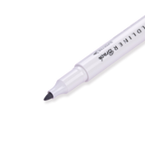 Zebra Mildliner Double Ended Brush Pen - Brush / Fine - Mild Gray - Stationery Pal