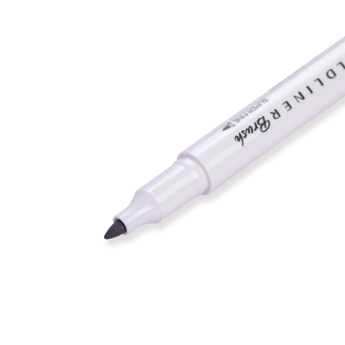 Zebra Mildliner Double Ended Brush Pen - Brush / Fine - Mild Gray - Stationery Pal