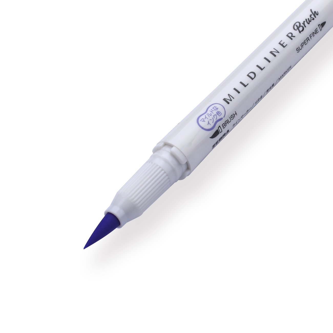 Zebra Mildliner Double Ended Brush Pen - Brush / Fine - Mild Lavender