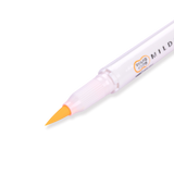 Zebra Mildliner Double Ended Brush Pen - Brush / Fine - Mild Orange - Stationery Pal