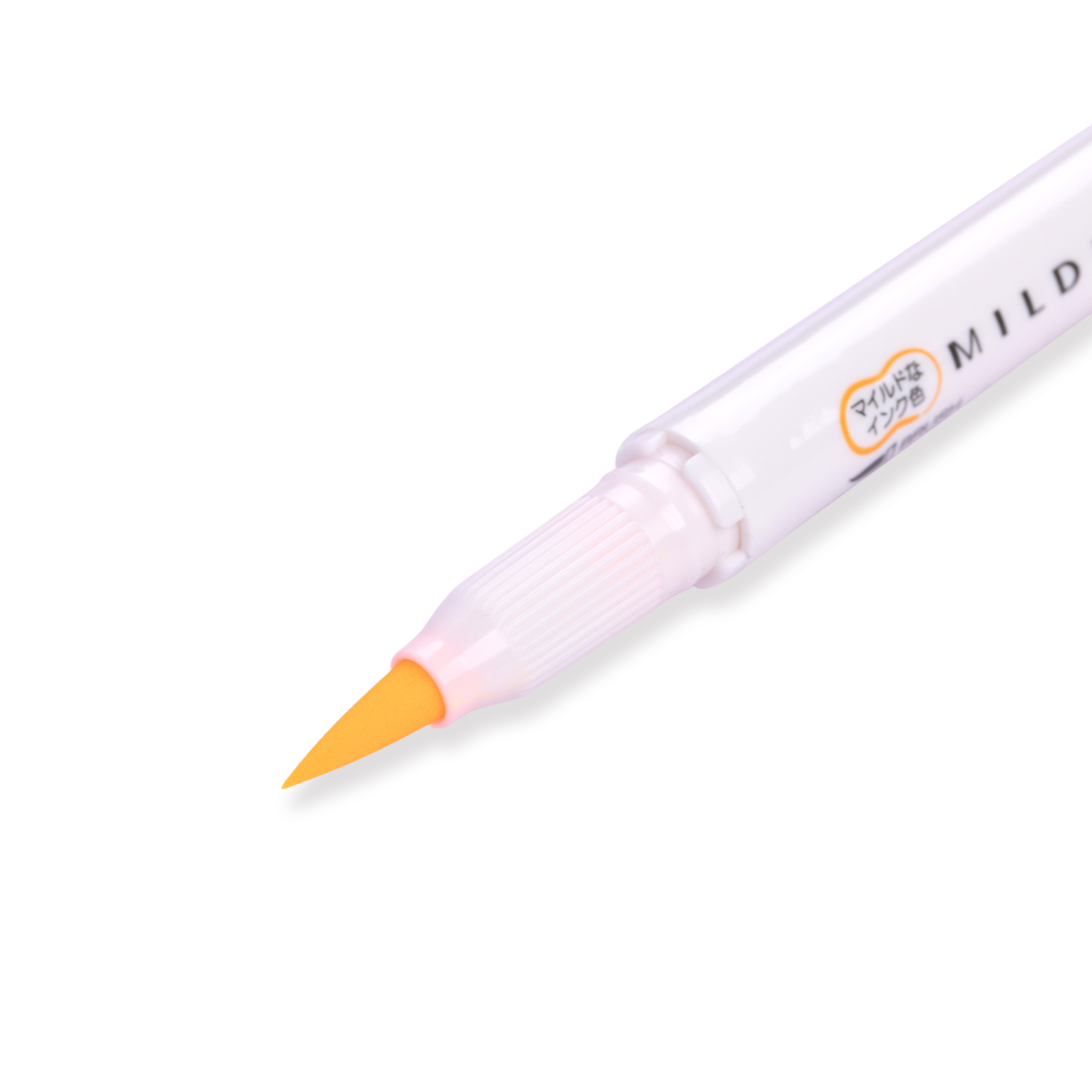 Zebra Mildliner Double Ended Brush Pen - Brush / Fine - Mild Orange