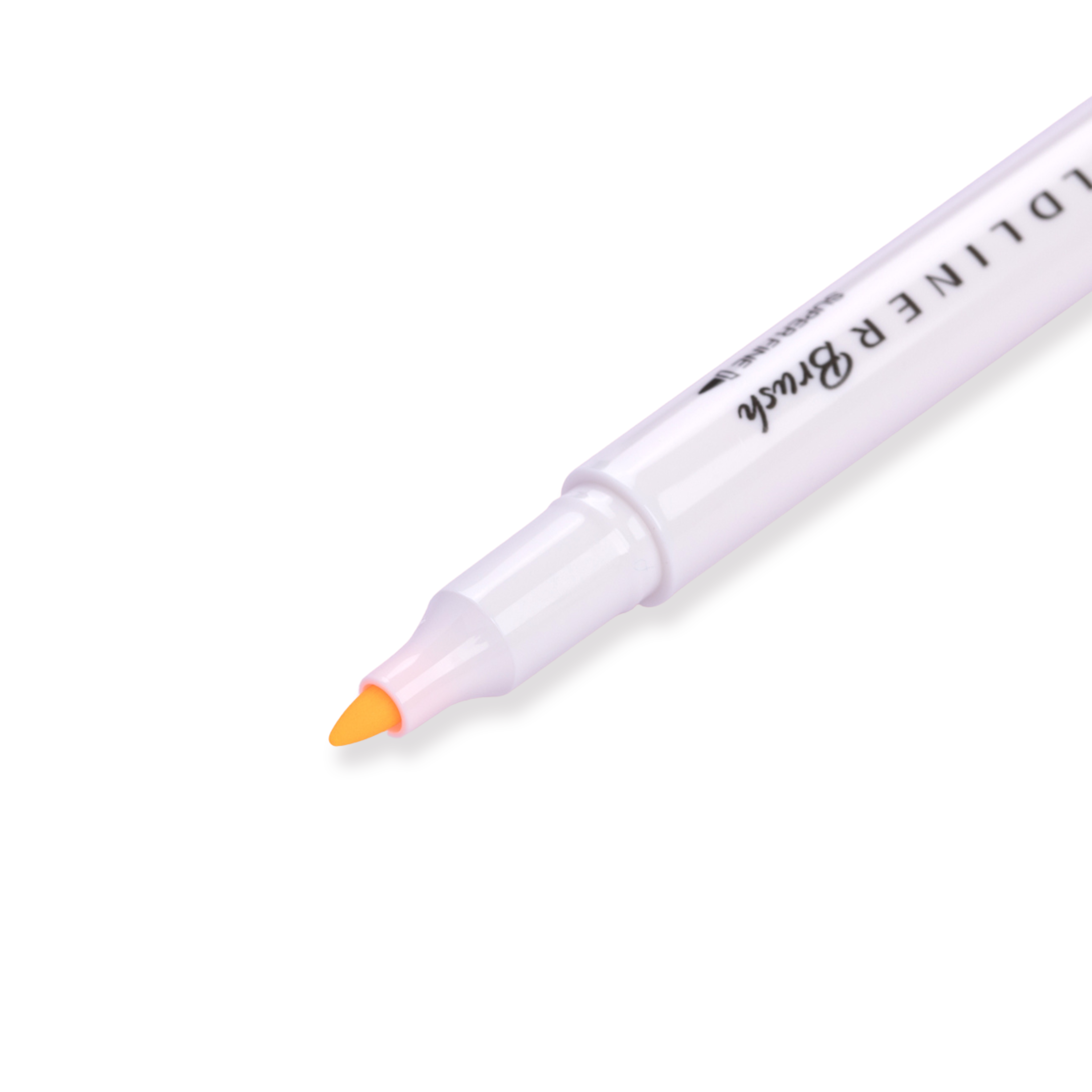 Zebra Mildliner Double Ended Brush Pen - Brush / Fine - Mild Orange