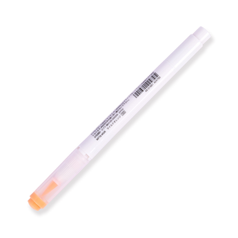 Zebra Mildliner Double Ended Brush Pen - Brush / Fine - Mild Orange - Stationery Pal