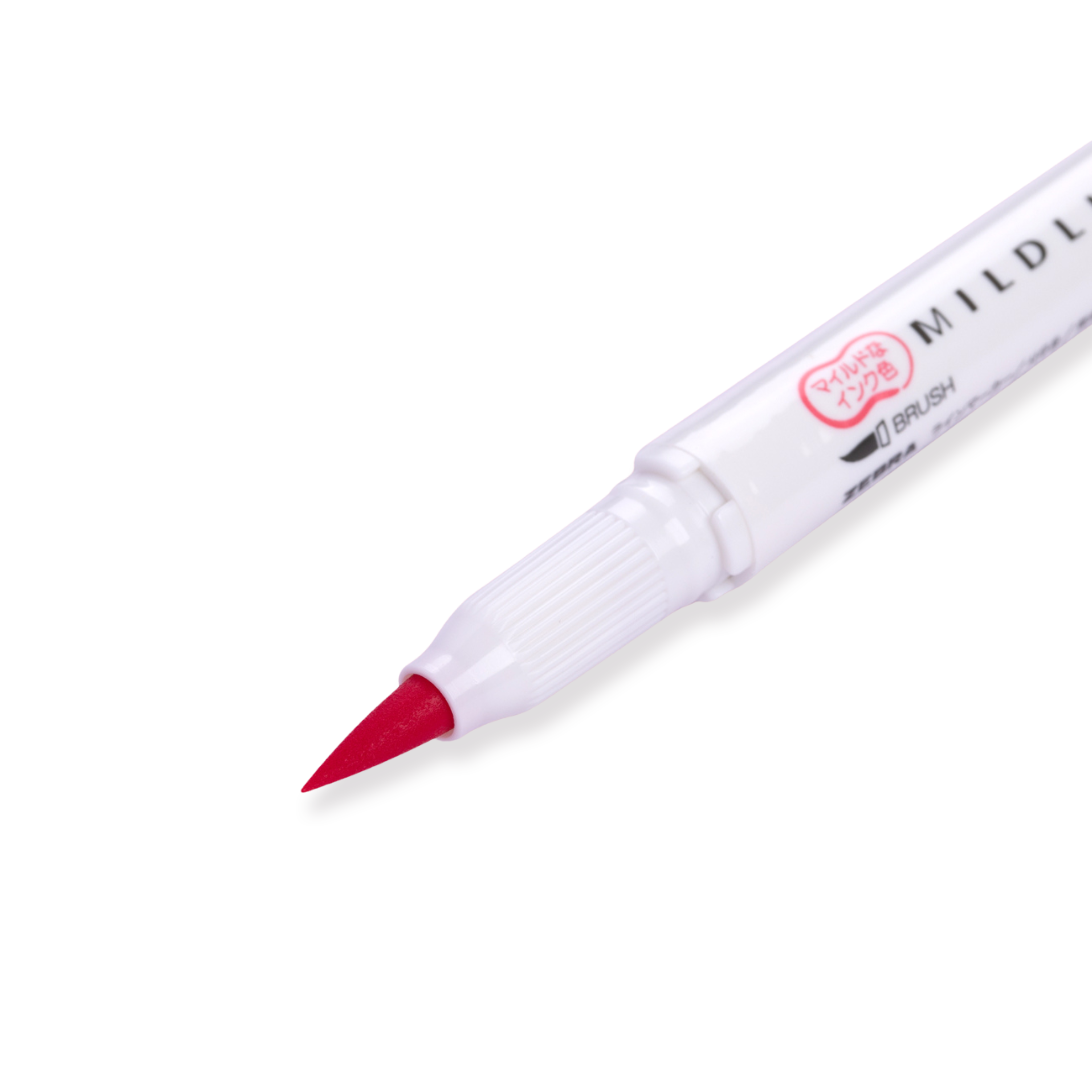 Zebra Mildliner Pinselstift mit zwei Enden – Pinsel / Fein – Mildes Rot