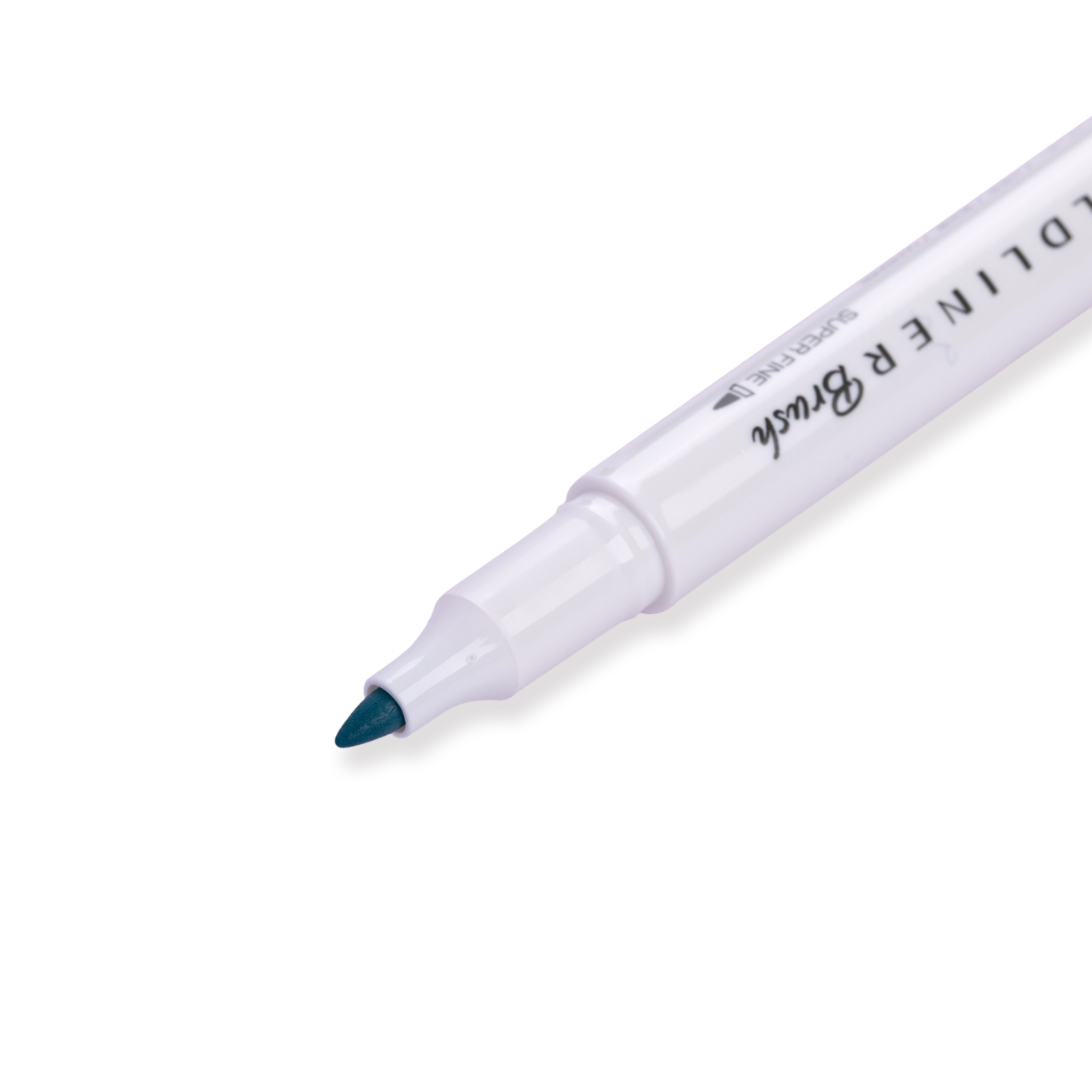 Zebra Mildliner Pinselstift mit zwei Enden, Pinsel / Fein, Mildes Rauchblau