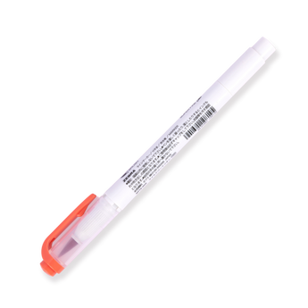 Zebra Mildliner Double Ended Brush Pen - Brush / Fine - Mild Vermilion - Stationery Pal