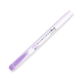 Zebra Mildliner Double Ended Brush Pen - Brush / Fine - Mild Violet - Stationery Pal