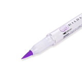 Zebra Mildliner Double Ended Brush Pen - Brush / Fine - Mild Violet - Stationery Pal