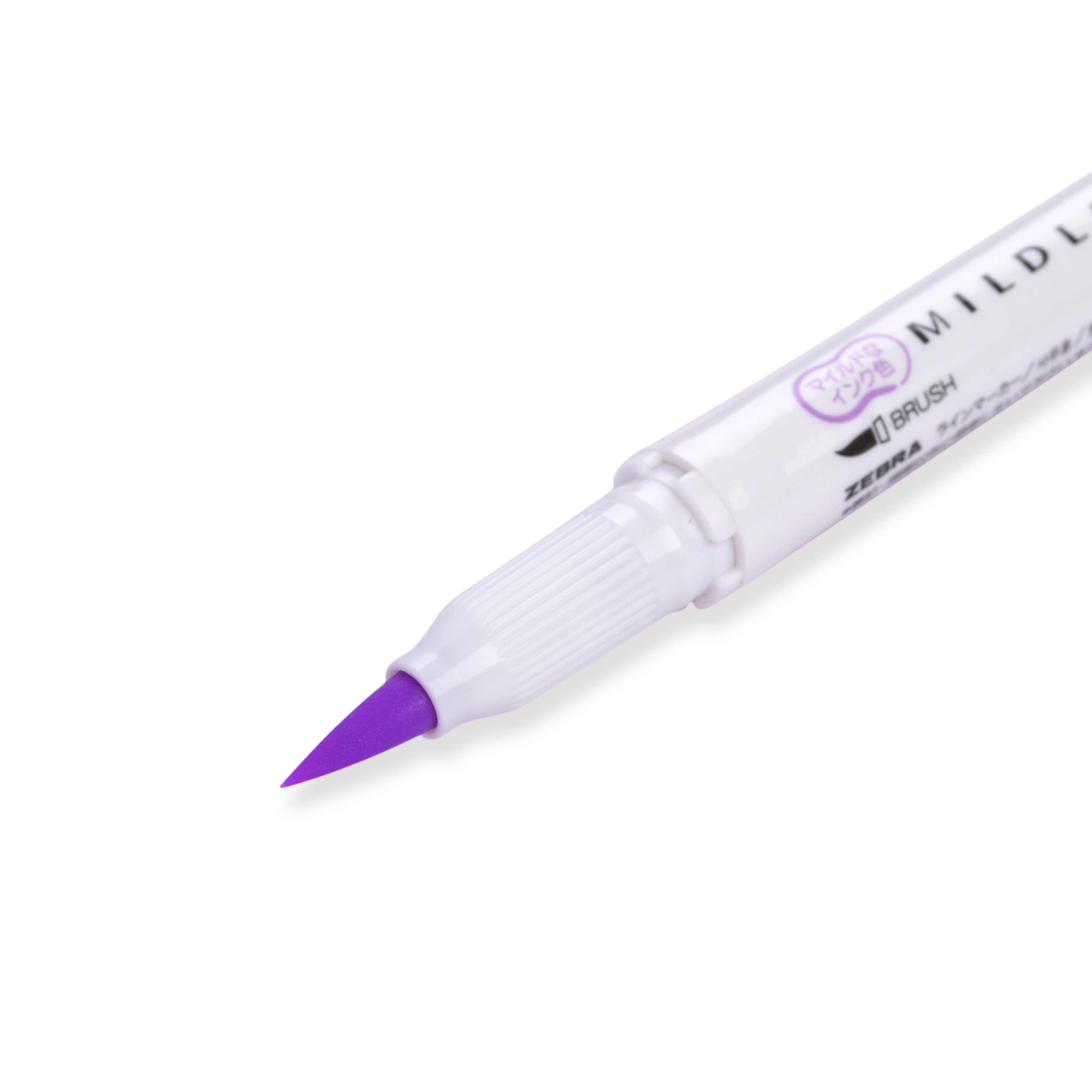 Zebra Mildliner Pinselstift mit zwei Enden – Pinsel / Fein – Mildes Violett